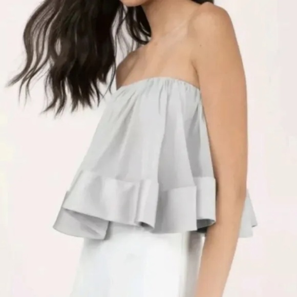 KEEPSAKE THE LABEL Not To Be Crop TOP Ruffle SIZE XS/2 Retail $160 - Picture 3 of 9